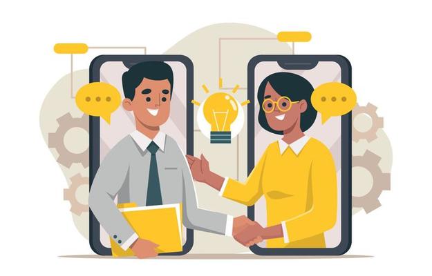 A person shaking hands with another person, symbolizing partnership and collaboration