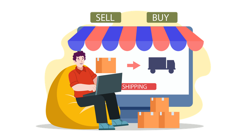 A person showcasing a product to a group of people, symbolizing product selling and marketing